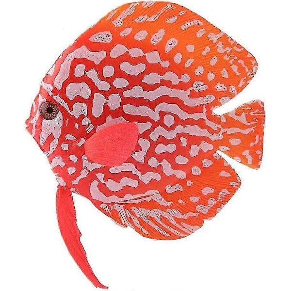 Akvarium flydende falsk tropisk fisk lysende silikone fisk realistiske bevægelige fisk ornamenter
