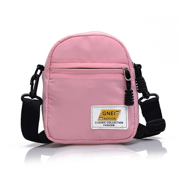 Trendy koreansk Mini Messenger Cool Street Hong Kong Style Chest Honey Disco Bag Pink