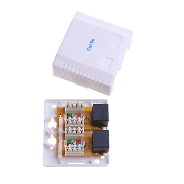 Cat5e Rj45 Keystone Jacks Modul Kontakt Ethernet För Väggplatta Patchpanel