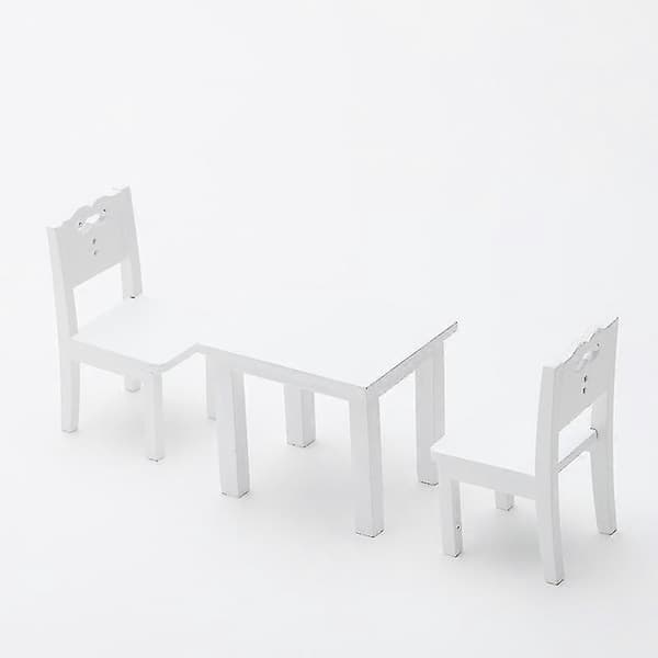 3-delat set med barnbord och stolsimulator möbler (leksak)