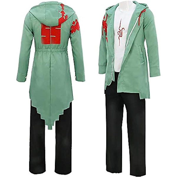 Nagito Komaeda Cosplay-asu, lukiopuku, halloween-asut ja -paita miehille, naisille M