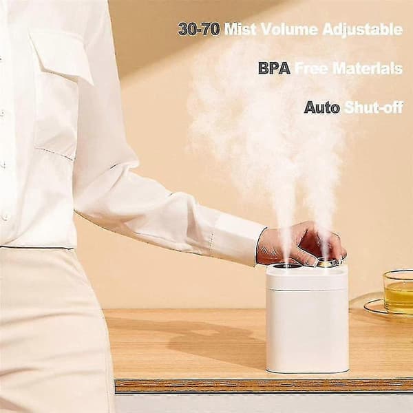 Bærbar Trådløs Plante Luftfugter 800ml, Cool Mist Luftfugtere