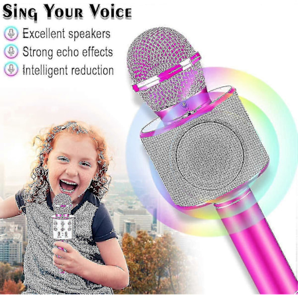 Bluetooth Bærbar Karaokemikrofon - Beste Gave Til Barn
