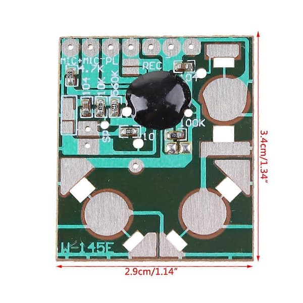 DIY elektronisk sett stemmeopptak IC-modul mini digital chipopptaker musikk Ca
