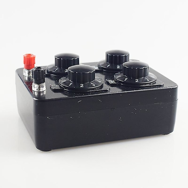 0-9999 Ohm Simpel Modstandsboks Præcision Variabel Dekade Modstand Undervisningsinstrument Jiujiuso