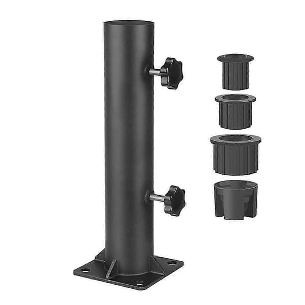 Parasollfot Diameter Parasollstativ Rørfeste Dekkmontering Parasollholder for Uteområder