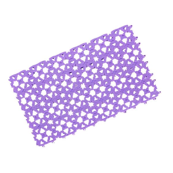 Mat Åndbar Multifunktionel Mesh Rede Måtte Lilla 29*20*1cm Skridsikker 3 stk