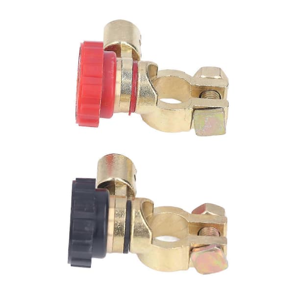 2 stk. Batteriterminal Link Switch Antikryb Rustfri Strømisolator Universal til RV ATV Båd