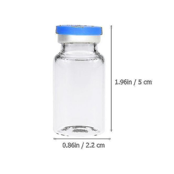 20 st Klara Flaskor Hållbara 10ml Headspace Flaskor Glasflaskor För Kosmetisk Vetenskap