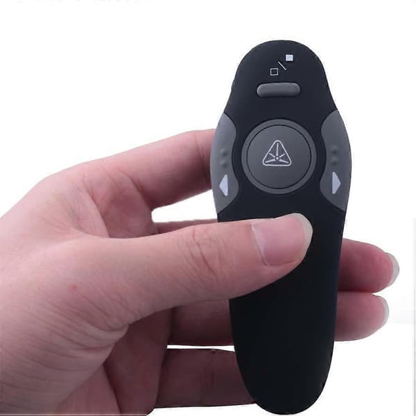 Præsentationsfjernbetjening, 2,4 GHz, USB, Trådløs, Sort