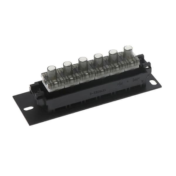 6 Port CAT6 Patchpanel FTP LAN RJ45 Nätverkskabel Adapter Keystone Jack