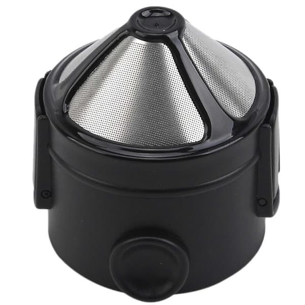Sammenleggbart kaffefilter i rustfritt stål, kompatibelt med alle kopper.