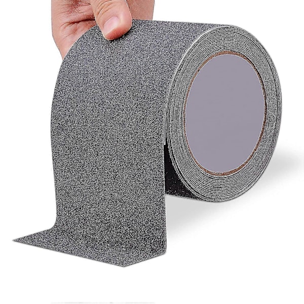 Skridsikker Tape, 10cm*5m/4in*16ft Anti-skrid Tape til Trin, Skridsikker Selvklæbende Tape, Høj Trækkraft Sikkerhedstape, Skridsikker Tape Udendørs Vandtæt, Hold