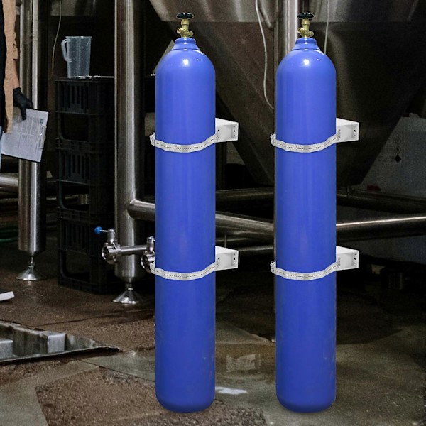 Expansionskärlsfäste Ersättning 40L Gasolflaska Propanflaskfäste Gasolflaskväggfäste Med Höghållfast Rem