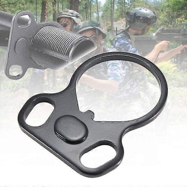 Sling Plate Två-rings Långvarig Användning Standard Stål Sling Loop för Utomhusvandring Camping Klättring-ZZY