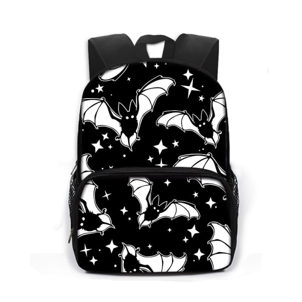 Gothic Bat Ghost Vampire Printing Skolväskor för barn Pojkar Flickor Laptop Ryggsäckar Dagis Skolväska Bokväskor Present style 9