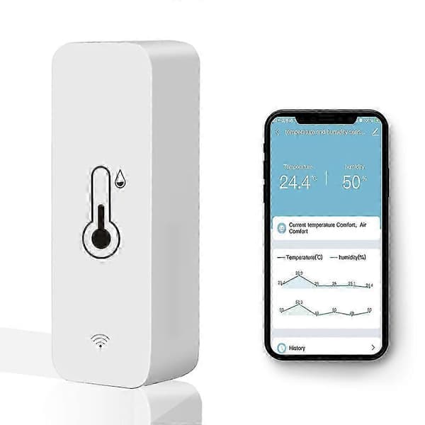 3 stk. Tuya Wifi Temperatur- og Fugtighedssensor Indendørs Termometer Hygrometer Edition d