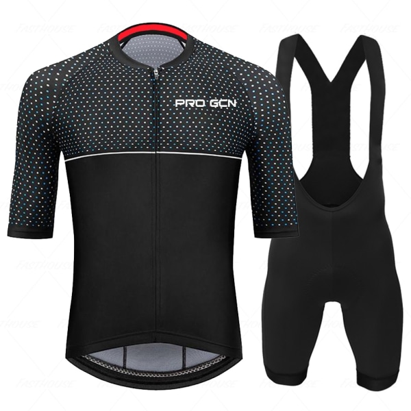 2023 FASTHOUES Herr Sommar Cykelkläder Set Andas Mountainbike Cykelkläder Ropa Ciclismo Verano Triathlondräkter TM-227 XL