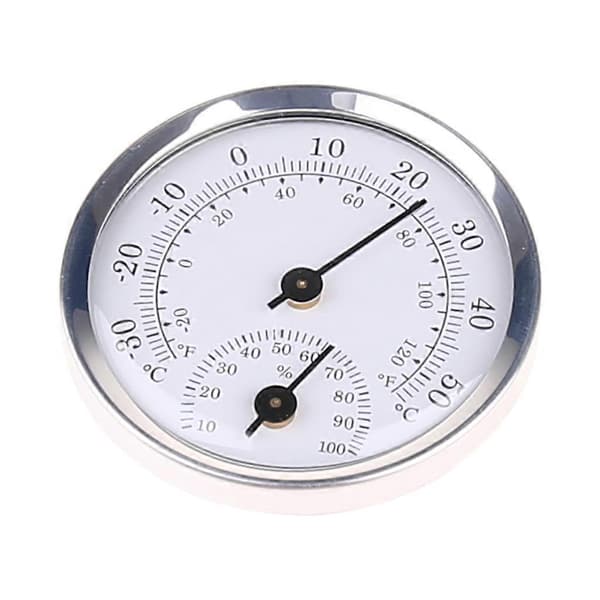 Dial Termometer/Hygrometer Temperatur Fuktighetsmonitor for Innendørs Utendørs