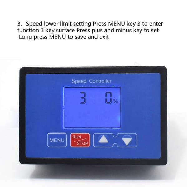 Hastighetskontroller Digital Display Regulator LED Motor Kontroller Hastighetsregulator