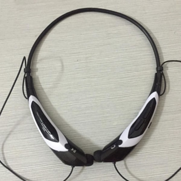 Bluetooth kuulokkeet, langattomat Bluetooth 4.0 -niskanauhakuulokkeet sisäänvedettävällä nappikuulokkeella, urheiluhienkestävät melua vaimentavat kuulokkeet white