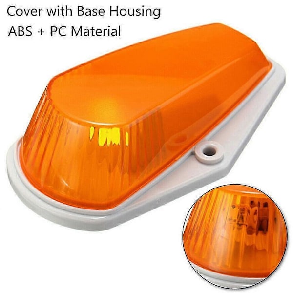 5 kpl Cab Marker -valot, keltainen linssi, LED-kattovalot, Cab-kattovalot