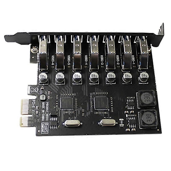 PCI-E Riser Board 1 til 7 GPU Extender Riser Kort USB 3.0 GPU Adapter 16X Slots