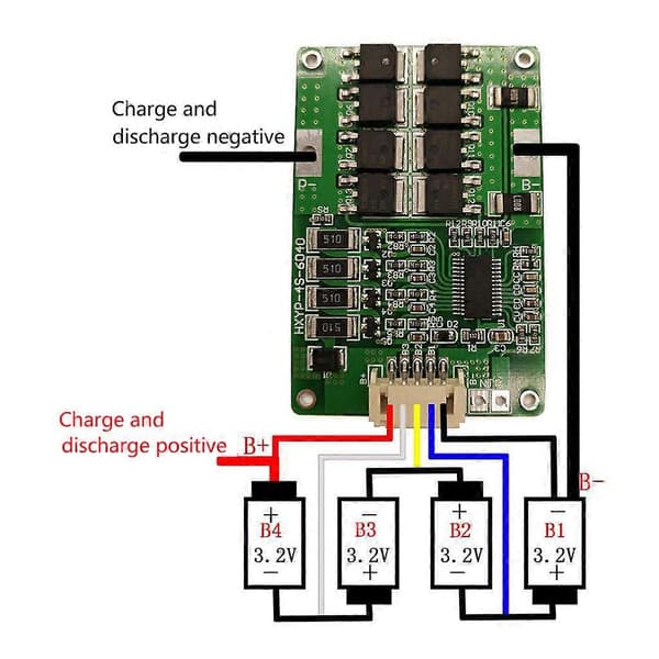 4S 12.8V Batteri Aktiv Equalizer BMS Balanser Litiumbatteri Balanserare