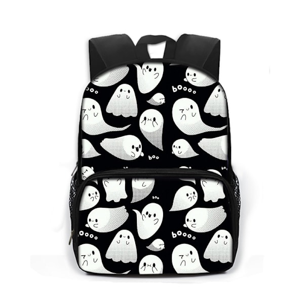 Gothic Bat Ghost Vampire Printing Skoletasker til børn Drenge Piger Laptop Rygsække Børnehave Skoletaske Bogtasker Gave style 4