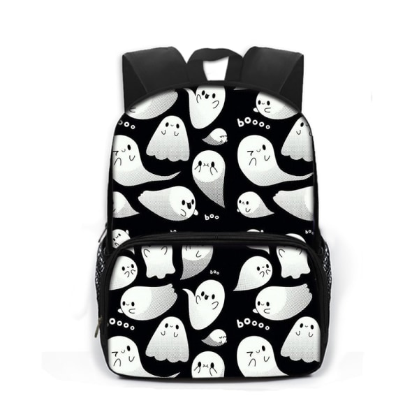 Gothic Bat Ghost Vampire Printing Skolväskor för barn Pojkar Flickor Laptop Ryggsäckar Dagis Skolväska Bokväskor Present style 4