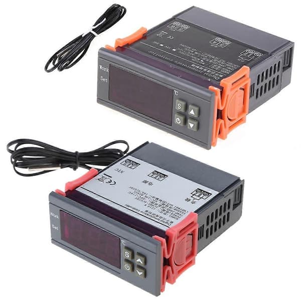 Digital temperaturkontroller AC 90-250V LED termostatvärme för fermenterare