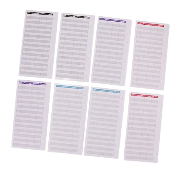 A6 Budget Binder 6 Huller Bærbar Vandtæt Blød Rivfast A6 PU Læder Budget Binder Cover Kontant Budget Håndbog Gul