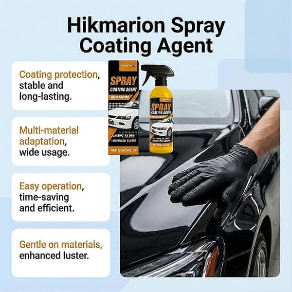 Let-at-spraye Nano-hydrofobisk keramisk coating - Coatingmiddel til overlegen beskyttelse af autolak 120ml 1pc