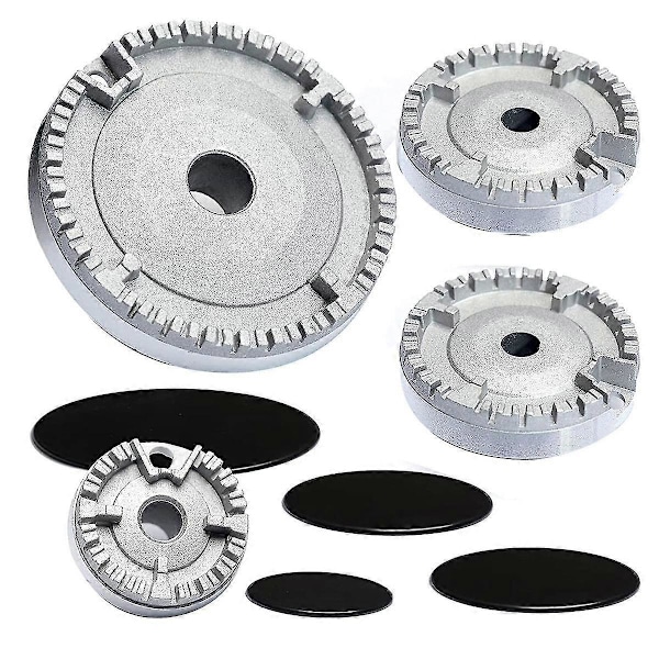 Spishatt Set Spislock Uppgraderad, Ugn Gasspis Brännare Kronlock, Gasbrännarlock Passar De Flesta Gasspisar