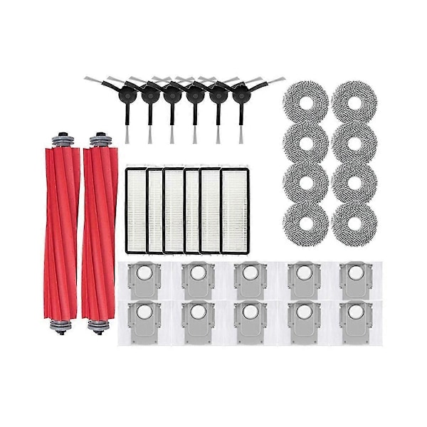 For Q / P10 A7400RR Støvsuger Hovedbørste Sidebørste Hepa Filter Moppekluter Støvpose Reservedeler