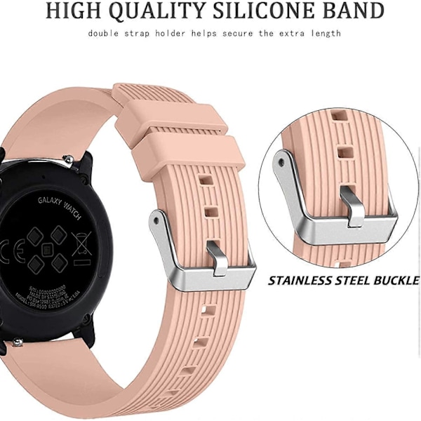 Kompatibel med Galaxy Watch Active 2 remme 40 mm 44 mm, Galaxy Watch 4 Classic rem 42 mm 46 mm, Watch 4 rem 40 mm 44 mm, Galaxy Watch 42 mm remme, 20 mm Quick