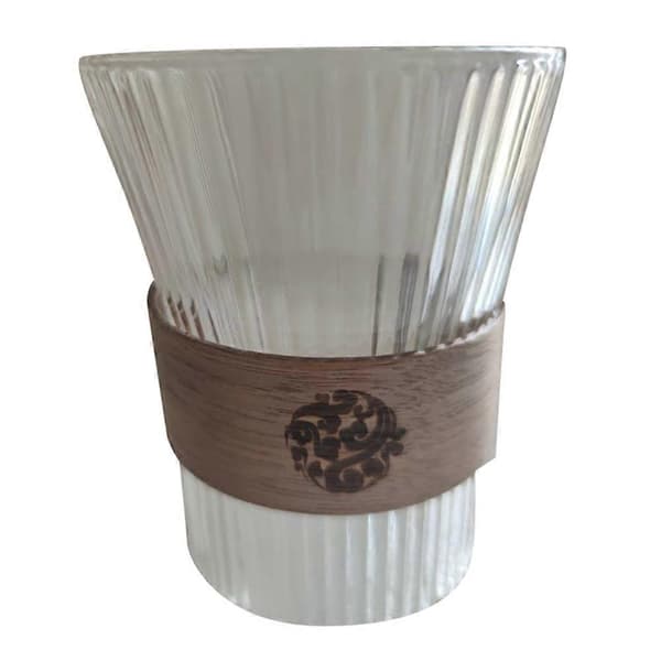 Transparent Glas Kopp Enkel Design Glas Vattenkopp Hotell Multi Färg 1-pack