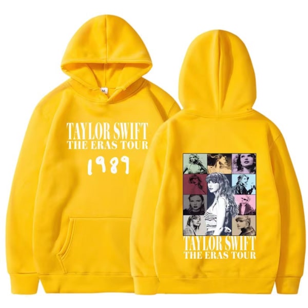 Tylor Ers r 0 Ccert r Crewc Taylor Swift 1989 hettegenser for menn og kvinner yellow 3XL