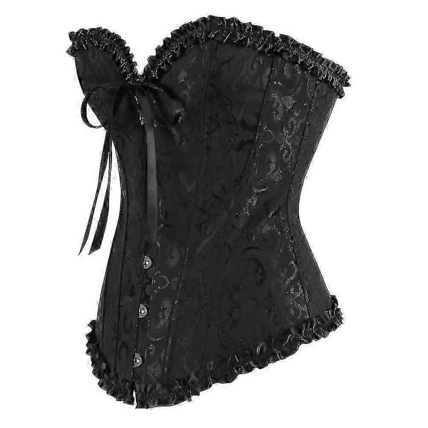 Plus size Dame Snøret Korset Top Overbust Figurformende