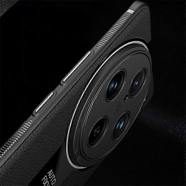 Q.COO Kompatibel med vivo X100 Pro 5G Mobiltelefon Deksel PU Lær+TPU+Akryl Anti-skli Bakdeksel Red