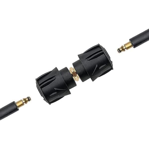 Tillbehör för högtryckstvätt: Karcher dubbelhövdad högtryckssnabbkoppling, adapter för ra.
