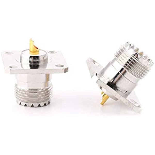 Hero-s UHF SO239 Sokkel Flens Panel Chassis Dekkmontering Adapter Kobling Rett Kobling Pakke med 5