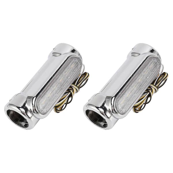 Motorcykel LED Highway Bar Switchback Kørelys/blinklys kompatibel med (sølv)