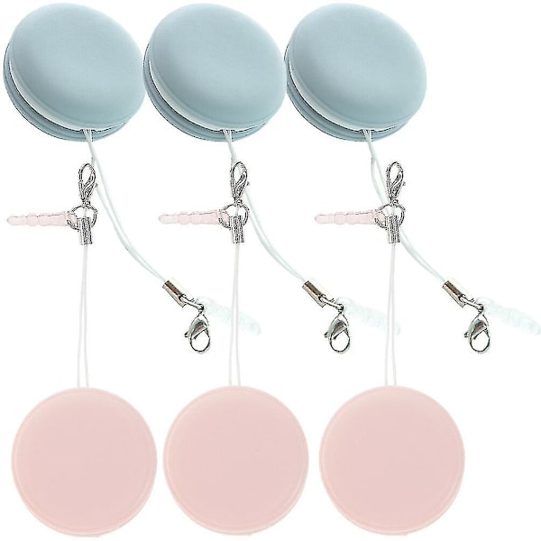 6 stk. Elektroniske Servietter Briller Renseklude Macaron Form Viskestykke Til Rengøring af Linser TY