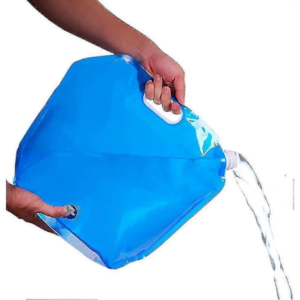 10 Liters Vikbar Vattenbehållare, Dricksvattenbehållare, Vikbar Dricksflaska