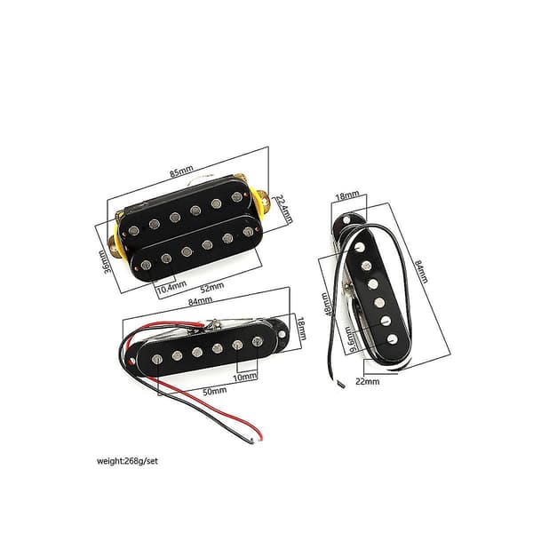 Ssh Gitar Pickup Sett Single Coil & Humbucker Pickuper For Elektriske Gitardeler
