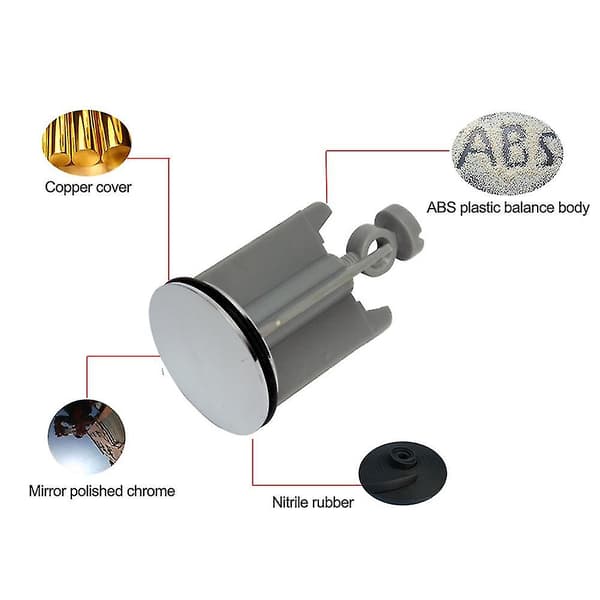 40mm Diskho Plugg Bide Avfall Badrum Handfat Krompläterade Tillbehör