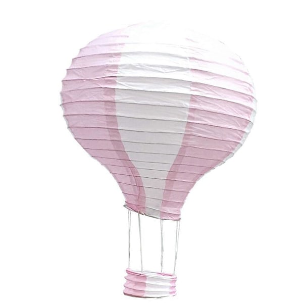 5 stk. 30 cm Farverige Hængende Bryllup Varmluftballon Foldepapir Lanterne Festdekorationer (Stribe)