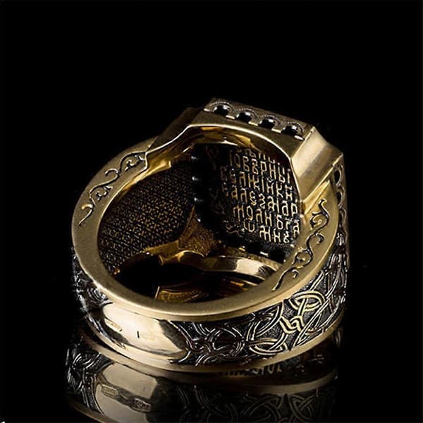 Retro Ring med Zircon Mode Herre Dame Ring Smykker Gave til Kæreste