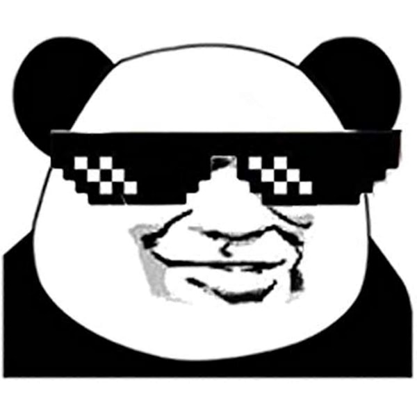 2 par Premium Kvalitet Rolig Leksak för Barn Thug Life Glasögon 8 Bit Pixel Deal with IT Solglasögon Unisex Leksak B